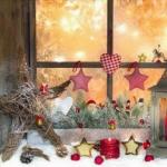 Сказочные и праздничные трафареты украшений на окна к новому году
